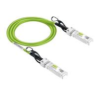 [Green] Colored 10G SFP+ DAC Cable - Twinax SFP Cable for Cisco SFP-H10GB-CU2M, D-Link, Supermicro, Netgear, Mikrotik, Fortinet, 2-Meter(6.5ft)