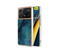 (Green)compatible Xiaomi Poco X6 Pro 5G/ Redmi K70E 5G TPU Case Electroplating Edge Phone Cover Gift