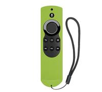 Green Coque de télécommande en Silicone antidérapante, antichoc, pour Amazon Fire TV, avec télécommande vocale 4K Alexa (édition 2017) (2e génération) Nipseyteko