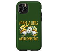Green Dandelion Make A Little Wish Gnome Graphic For Summer Coque pour iPhone 11 Pro