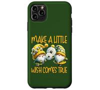 Green Dandelion Make A Little Wish Gnome Graphic For Summer Coque pour iPhone 11 Pro Max