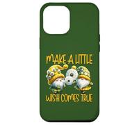 Green Dandelion Make A Little Wish Gnome Graphic For Summer Coque pour iPhone 12 Pro Max