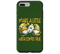 Green Dandelion Make A Little Wish Gnome Graphic For Summer Coque pour iPhone 7 Plus/8 Plus