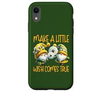 Green Dandelion Make A Little Wish Gnome Graphic For Summer Coque pour iPhone XR