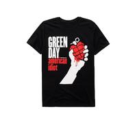 Green Day American Idiot T-Shirt à Manches Courtes pour Homme, Noir, M