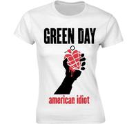 Green Day - "American Idiot" T-shirt pour femme PH2830 (XL) (Blanc)