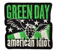 Rock Off officially licensed products Green Day American Idiot Wings Standard Woven Patch Size Accessory Size