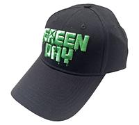 Green Day Casquette De Baseball Dripping Band Logo Nouveau Officiel Noir Unisex Size One Size