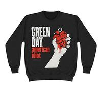 Green Day - Felpa # S Black Unisex # American Idiot [Import]