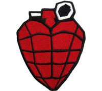 Green Day - Grenade - Ecusson à repasser, tissu tissé RO12859 (taille unique) (Rouge/Noir/Blanc)