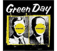 Green Day - imprimé "Nimrod", pochette pour disque PM9057 (30,5 cm x 30,5 cm) (Noir/Blanc/Jaune)