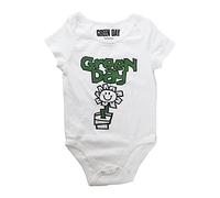 Green Day Kids Baby Grow: Flower Pot - 0 - 3 Months - White