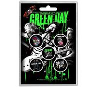 Green Day - Kit de badges "Révolution" Lot de 5 - Métal, plastique RO5270 (Taille unique) (Coloré)
