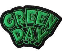 Green Day - Logo - Ecusson à repasser "Dookie", tissu tissé RO11825 (taille unique) (Noir/Vert)
