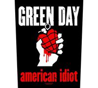 Green Day - Patch "American Idiot" RO4623 (Taille unique) (Noir/Blanc/Rouge)