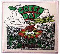 Green Day - Pochette de disque - Ecusson thermocollant "Dookie" - Polyester RO12866 (Taille unique) (Rose/Vert)