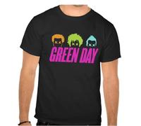 Green Day Rock Band Rock Music Legends Black T-Shirt