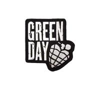 Green Day - Stacked Logo & Grenade - Patch - Noir - Onesize - 100% Polyester