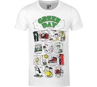 Green Day T-Shirt Dookie Collage Homme Blanc Blanc G