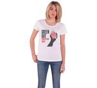 Green Day - T-Shirt # L Ladies White # American Idiot [Import]