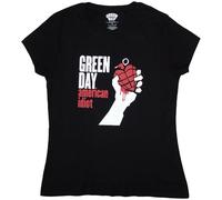 Green Day - T-Shirt # M Ladies Black # American Idiot