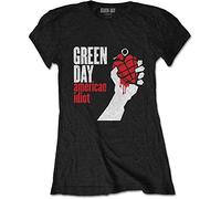 Green Day - T-Shirt # XL Ladies Black # American Idiot [Import]