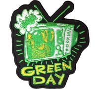Green Day - Télévision - Ecusson à repasser "Dookie Longview", tissu tissé RO12894 (taille unique) (Noir/Vert/Jaune)