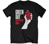 Green Day Unisex Tee American Idiot Fit Casual Graphic Short Sleeve Tops Black 3XL