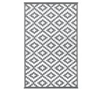 Green Decore Nirvana Tapis d'extérieur Gris Anthracite/Blanc 90 x 150 cm