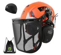 GREEN DEVIL Voltek Forest Air Casque de protection de travail forestier en ABS Type 2 pour postes de travail élevés, certifié EN12492, conforme à la norme EN397, absorption des chocs et résistance à