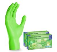 Green Disposable Gloves,Nitrile Gloves Size Xl,Disposable Glove 400 Pieces (4 Boxes),Nitrile Gloves Powder-Free & Latex-Free,Disposable Kitchen Gloves,Disposable Gloves In Xs,S,M,L &