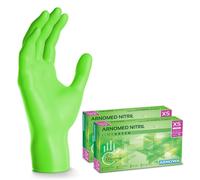Green Disposable Gloves,Nitrile Gloves Size Xs,Disposable Glove 400 Pieces (4 Boxes),Nitrile Gloves Powder-Free & Latex-Free,Disposable Kitchen Gloves,Disposable Gloves In Xs,S,M,L &.[N19]