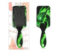 Green Dragon Fire Brosse à cheveux en plastique avec coussin d'air humide et sec pour enfants et adultes Cadeau de rentrée scolaire pour homme et femme