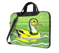 Green Duck Sac pour ordinateur portable, sac à bandoulière multifonctionnel, 14,96 pouces de long, mallette, sac à main, sac à bandoulière