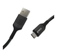 GREEN_E Cable micro USB avec attache - 2,5m - Noir
