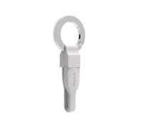GREEN_E Câble Porte-Clé USB-A vers Lightning 15 cm, Blanc, Certifié MFi, Charge et Transfert de Données, compatible avec iPhone et iPad