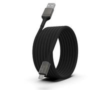 GREEN_E Câble Tressé Micro-USB vers USB-A, 1,20 m, Charge et Transfert de Données, Compatible Appareils Micro-USB, Noir