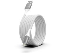 GREEN_E Câble Tressé USB-A vers Lightning 1,20 m, Certifié MFi, Charge et Transfert de Données, Compatible avec iPhone et iPad, Blanc