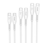 GREEN_E Fabriqué en France, Pack de 3 Câbles USB-C vers USB-C 60W Power Delivery, 1,20 m, compatibles avec Smartphones, Tablettes et Ordinateurs Portables, Blanc