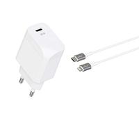 Green E - Kit De Charge Ecoconçu 20w Pour Iphone 12 (Chargeur Lightning Vers Usb-C + Adaptateur Prise) Fast Charge