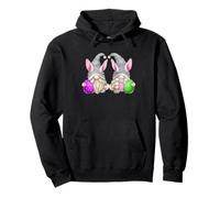 Green Easter Gnomes for Women Cute Easter Eggs & Bunny Ears Sweat à Capuche