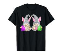 Green Easter Gnomes for Women Cute Easter Eggs & Bunny Ears T-Shirt