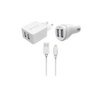 GREEN ECO Kit fast charge sec duo et cac duo + housse + cable li
