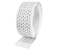 Green-Fast Grille de protection anti-oiseaux 80 mm x 5 m, blanche, grille de gouttière en PVC, grille d'aération en plastique, résistante aux intempéries et à la corrosion, grille de protection pour