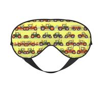 Green Fields Masque de sommeil confortable avec sangle réglable Motif machine agricole