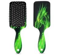 Green Fire Brosse à cheveux en forme de dragon chinois avec coussin d'air humide et sec - Brosse à cheveux démêlante en plastique pour enfants et adultes - Cadeau de rentrée scolaire pour homme et