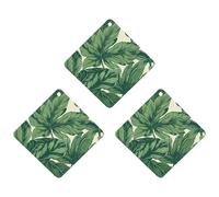 Green Foliage Lot de 3 désodorisants botaniques à suspendre pour voiture, maison, bureau, style blanc