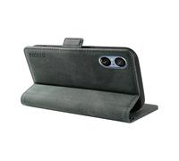(Green) For Sony Xperia 5 V Leather Phone Case Folding Stand Wallet Cover