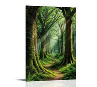 Green Forest Under The Sun Living Art mural 50 x 75 cm