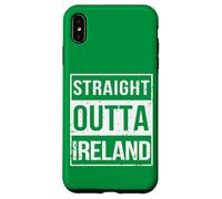 Green Funny Straight Outta Ireland Dublin UK Great Britain Coque pour iPhone XS Max